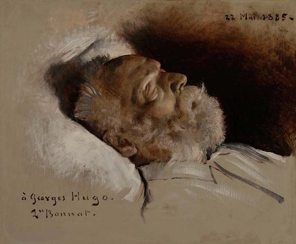 Victor Hugo on His Deathbed by Leon Bonnat | Oil Painting Reproduction