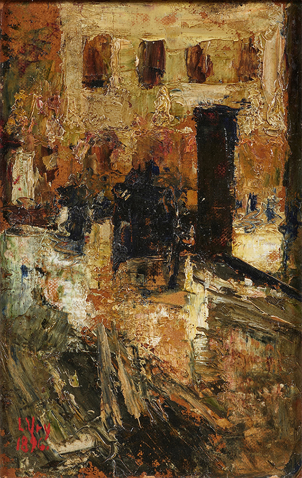 Alley Upper Italy by Lesser Ury | Oil Painting Reproduction