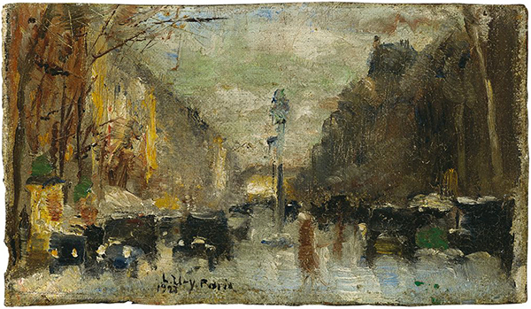 Boulevard in Paris by Lesser Ury | Oil Painting Reproduction