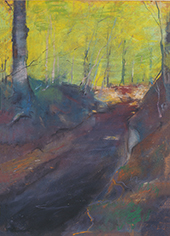 Landscape of a Forest Road By Lesser Ury