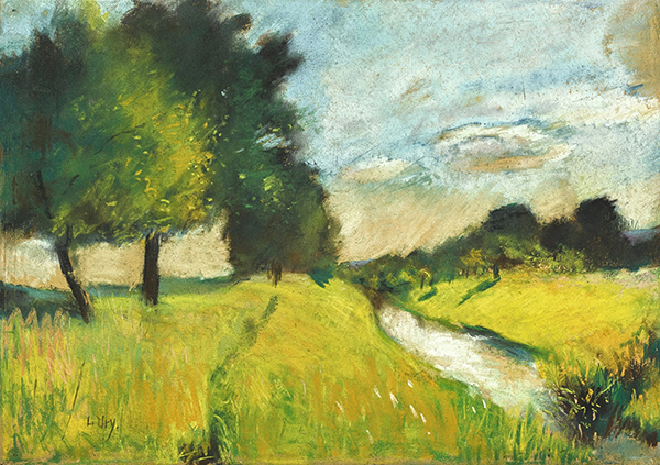 Landscape with Stream Thuringen by Lesser Ury | Oil Painting Reproduction