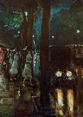 Night Scene at Kurfurstendamm with View in Direction By Lesser Ury