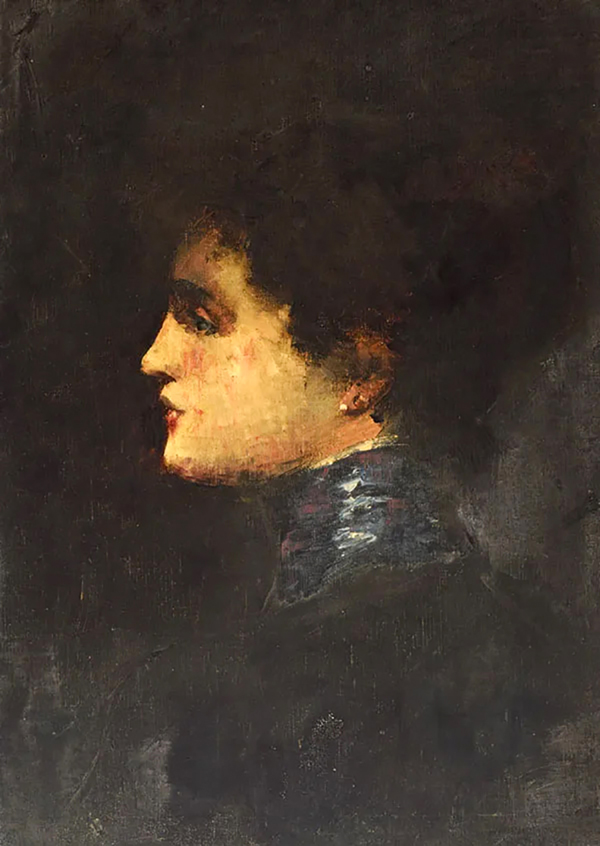 Portrait of a Lady by Lesser Ury | Oil Painting Reproduction