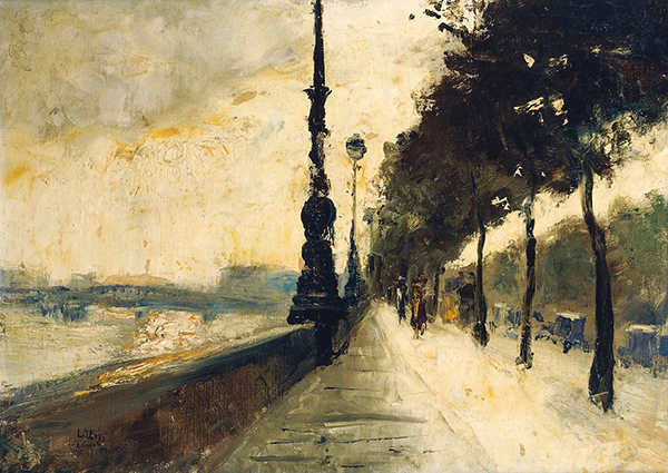 The Embankment London by Lesser Ury | Oil Painting Reproduction