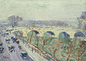 The Pont Royal in Paris By Lesser Ury