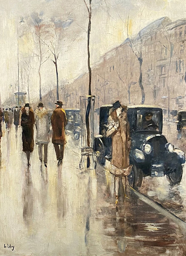 Winter Day in Berlin by Lesser Ury | Oil Painting Reproduction