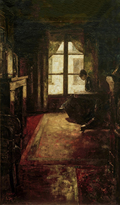 Woman Reading by the Window By Lesser Ury