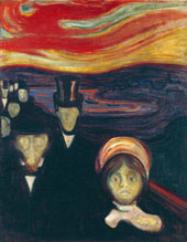 Anxiety c1894 By Edvard Munch