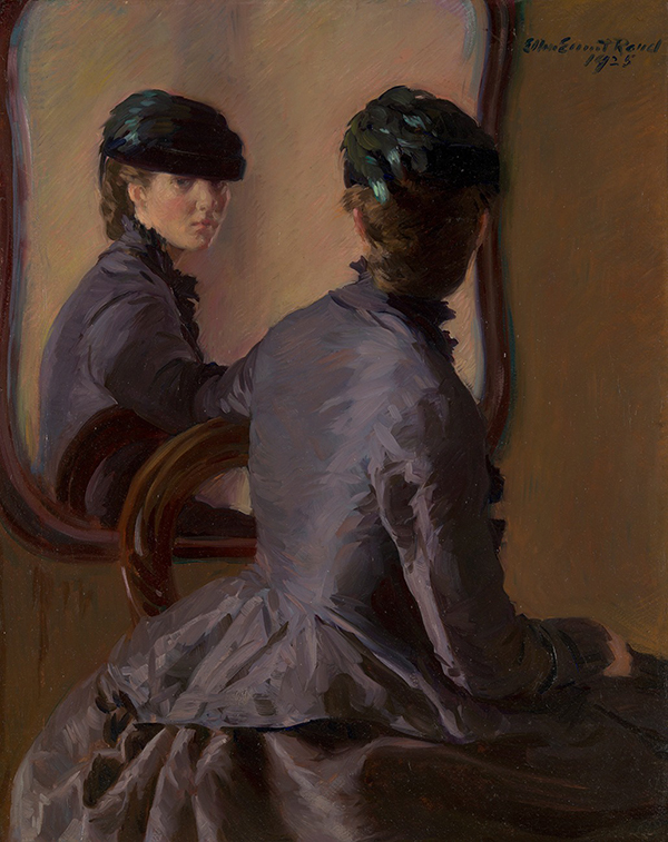 Woman Before the Mirror by Ellen Emmet Rand | Oil Painting Reproduction