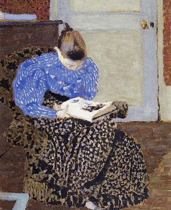 Woman Reading 1893 by Edouard Vuillard | Oil Painting Reproduction