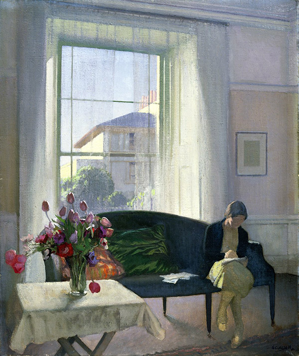 The Quiet Room by Sir George Clausen | Oil Painting Reproduction