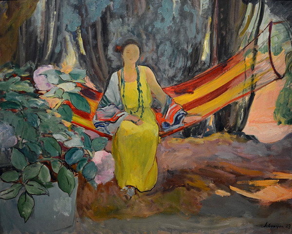 The Hammock by Henri Lebasque | Oil Painting Reproduction