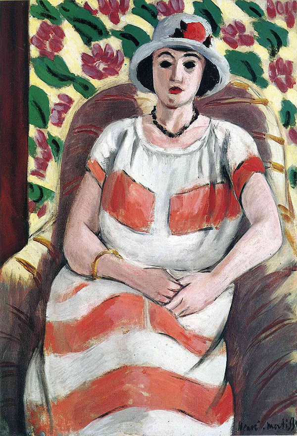 Young Woman in Pink 1923 by Henri Matisse | Oil Painting Reproduction