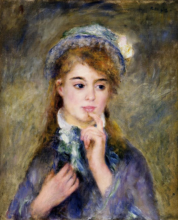 Ingenue 1876 by Pierre Auguste Renoir | Oil Painting Reproduction