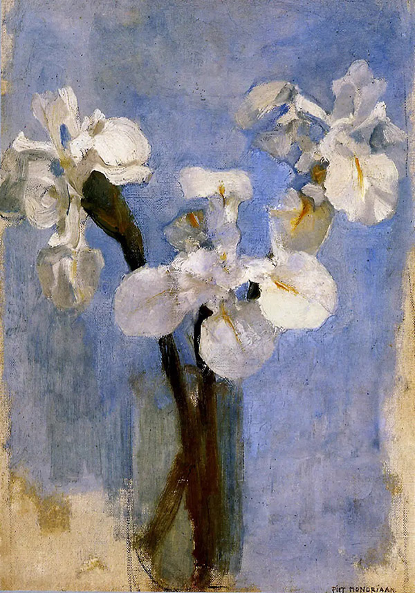 Flowers in the Sun 1909 by Piet Mondrian | Oil Painting Reproduction