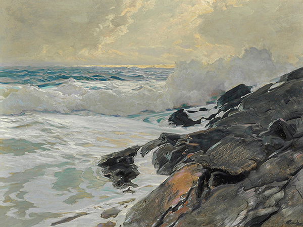 Along the Coast by Frederick Judd Waugh | Oil Painting Reproduction