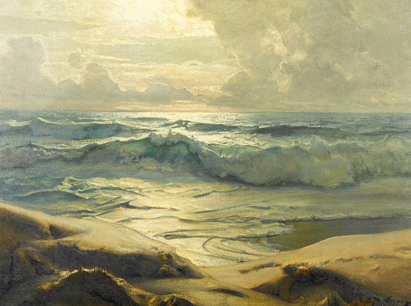 Beyond the Sands by Frederick Judd Waugh | Oil Painting Reproduction