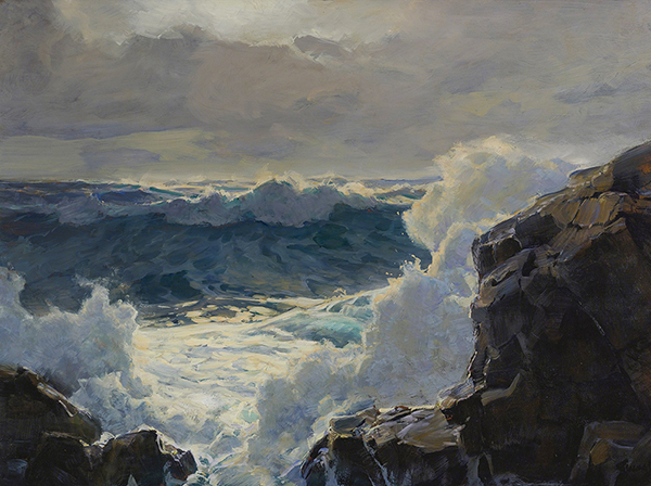 Breaking Waves by Frederick Judd Waugh | Oil Painting Reproduction