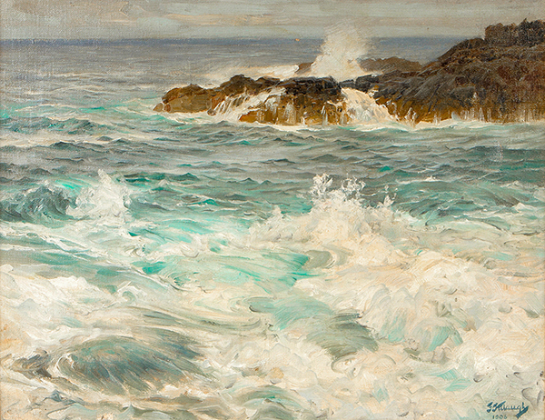 Coastal Scene by Frederick Judd Waugh | Oil Painting Reproduction