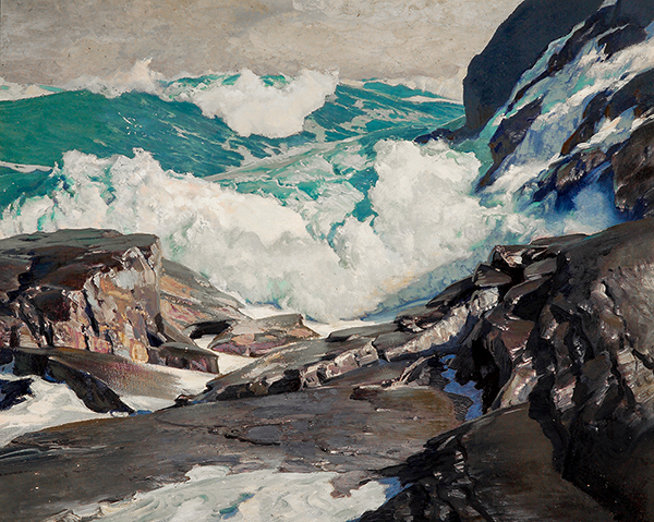 Crashing Seas by Frederick Judd Waugh | Oil Painting Reproduction