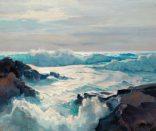 Curling Waves by Frederick Judd Waugh | Oil Painting Reproduction