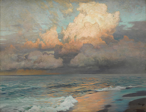 Ebbing Waters by Frederick Judd Waugh | Oil Painting Reproduction