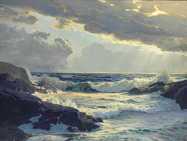 Freshening Breeze by Frederick Judd Waugh | Oil Painting Reproduction