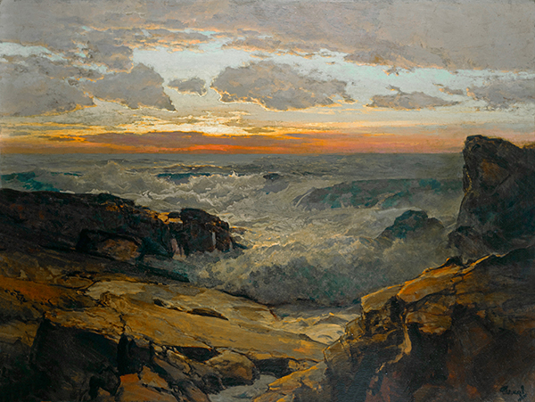 Golden Sundown by Frederick Judd Waugh | Oil Painting Reproduction