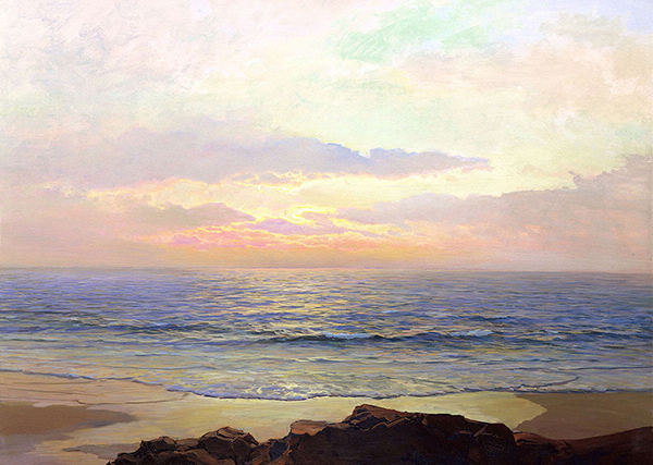 Placid Sunset by Frederick Judd Waugh | Oil Painting Reproduction