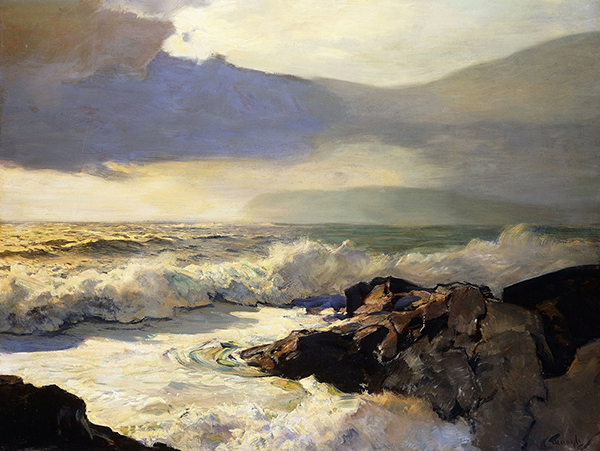 Rain Clouds and Sea by Frederick Judd Waugh | Oil Painting Reproduction