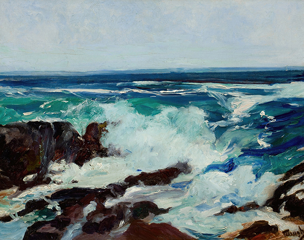 Surf and Spindrift by Frederick Judd Waugh | Oil Painting Reproduction