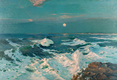 Between the Sunset and the Moon By Albert Julius Olsson