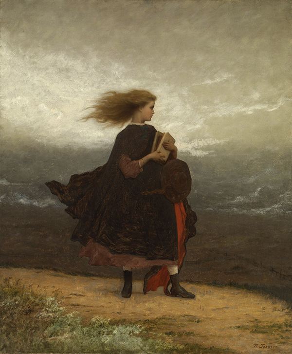 The Girl Left Behind Me by Eastman Johnson | Oil Painting Reproduction