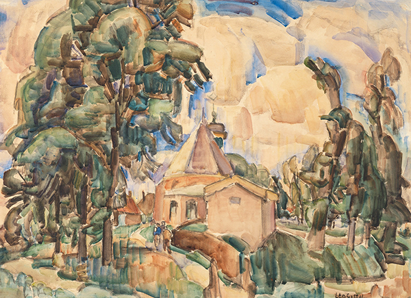 Church in Koedijk by Leo Gestel | Oil Painting Reproduction