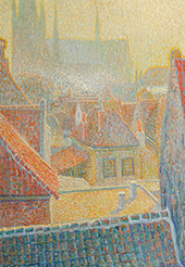 View Towards the Church in Woerden By Leo Gestel