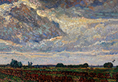 Windy Weather Landscape Near Montfoort By Leo Gestel