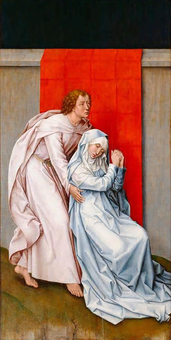 The Crucifixion with the Virgin and Saint John (Left Panel) | Oil Painting Reproduction