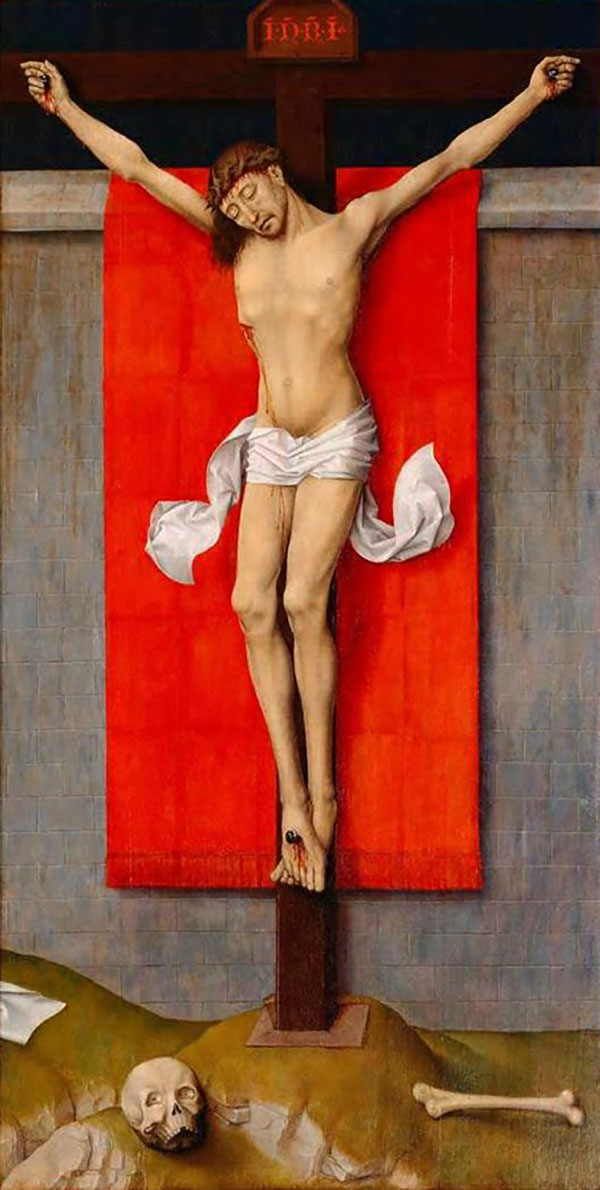 The Crucifixion with the Virgin and Saint John (Right Panel) | Oil Painting Reproduction