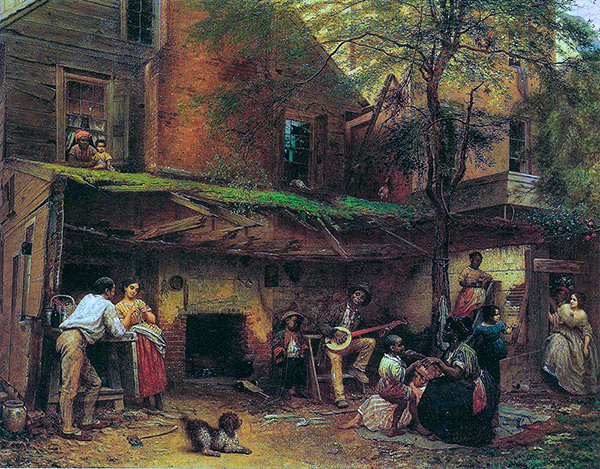 Negro Life at the South by Eastman Johnson | Oil Painting Reproduction