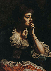 Portrait of Mrs. Eastman Johnson By Eastman Johnson