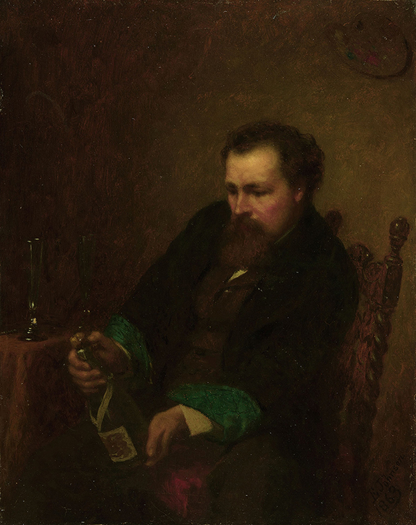 Self Portrait 1863 by Eastman Johnson | Oil Painting Reproduction