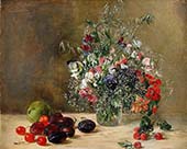 Still Life with Flowers and Fruits By Anna Katarina Norstedt