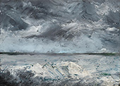 Pack Ice on the Beach By August Strindberg