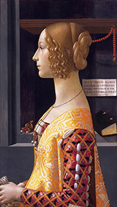 Portrait of Giovanna Tornabuoni By Domenico Ghirlandaio