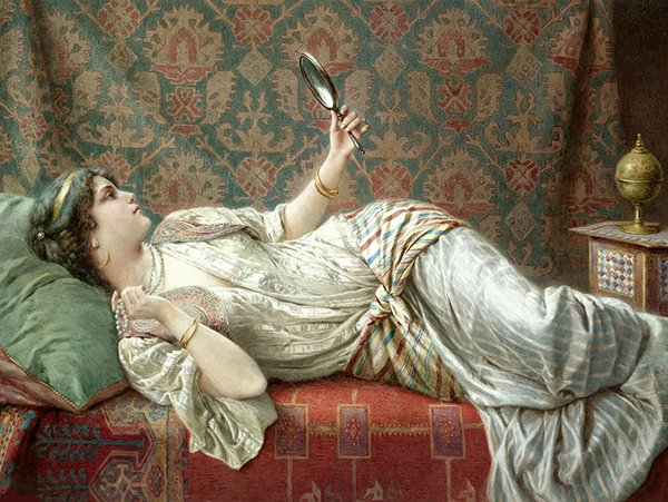 Odalisque by Francesco Ballesio | Oil Painting Reproduction