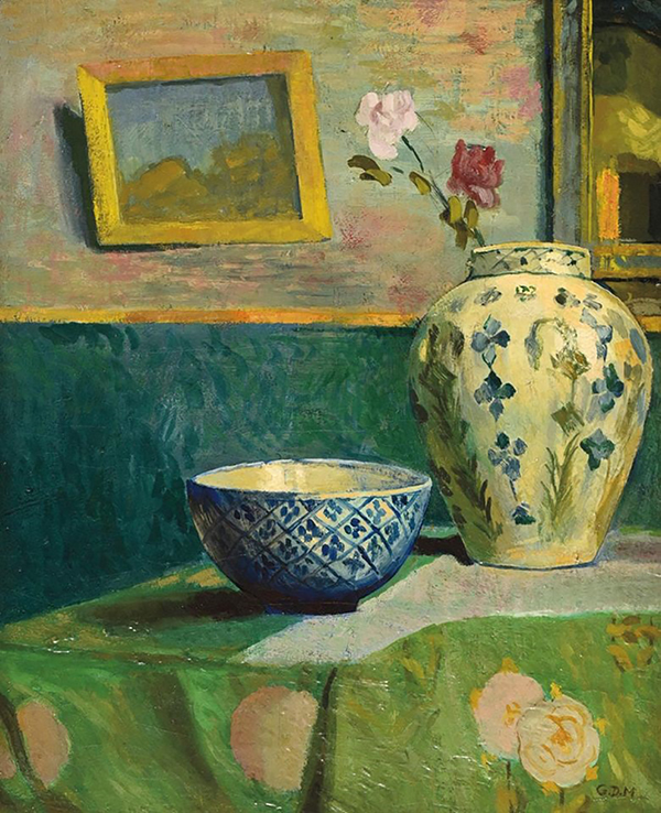 Still Life with Bowl and Chinese Vase | Oil Painting Reproduction