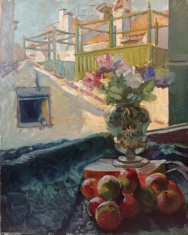 Bouquet on the Roofs by Georges Dufrenoy | Oil Painting Reproduction