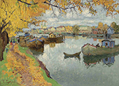 Autumn on the Island 1919 By Konstantin Gorbatov