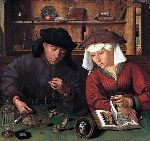 The Moneylender and His Wife 1514 | Oil Painting Reproduction