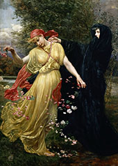 At the First Touch of Winter Summer Fades Away By Valentine Cameron Prinsep